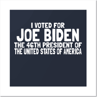 The 46th President United States of America Commemorative Joe Biden Posters and Art